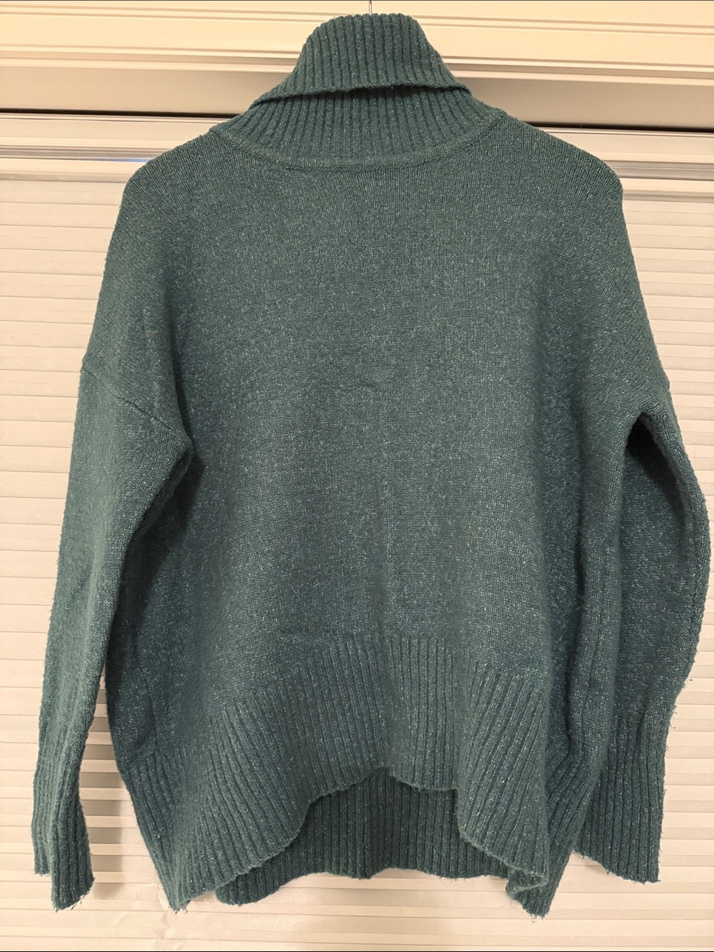 Teal Heather Turtleneck